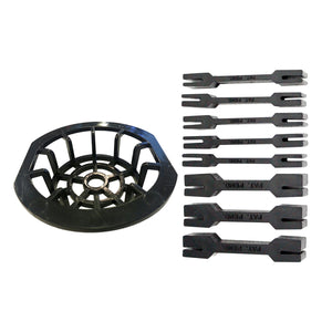 Linear Shower Drain Mission Grate 36" Stainless Steel (Drain Body Included 38")